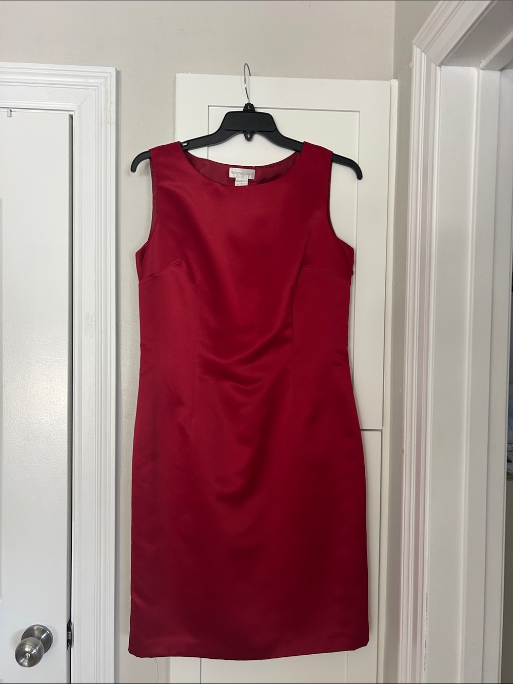Worthington Red Sleeveless Sheath Dress